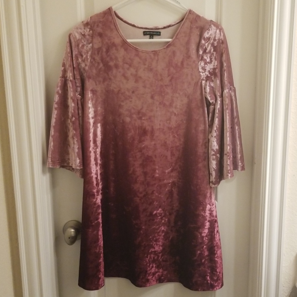 Set of 2 A line Velveteen dresses
